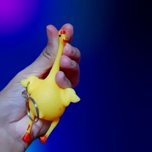 Egg Laying Chicken Keychain